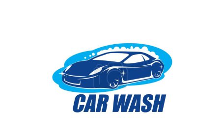 Illustration for Car wash service icon, automobile washing and cleaning or wax polish, vector symbol. Carwash or car care station for varnishing, scratch restoration and refurbish polishing, car maintenance service - Royalty Free Image