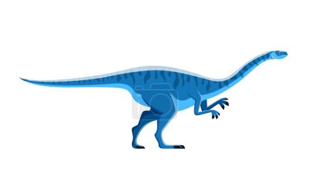 Ilustración de Dibujos animados dinosaurio, Lufengosaurus o personaje dino Jurásico, vector lindo reptil. Especies de dinosaurios infantiles y colección de figuras extintas jurásicas de Lufengosaurus para la educación paleontológica - Imagen libre de derechos