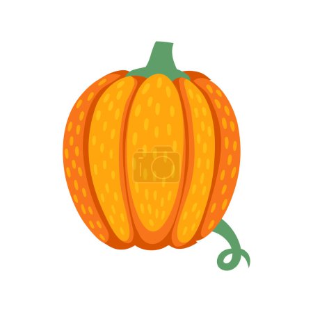 Ilustración de Q letra mayúscula mayúscula, signo del alfabeto de otoño en forma de calabaza naranja. Tipo o tipo de verdura de otoño vectorial. Tipo de caída ABC - Imagen libre de derechos