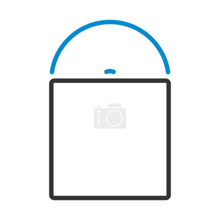 Vinyl Record In Envelope Icon. Editable Bold Outline With Color Fill Design. Vector Illustration.