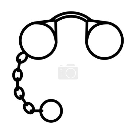Pince-Nez Icon. Bold outline design with editable stroke width. Vector Illustration.