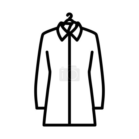 Blouse On Hanger With Sale Tag Icon. Bold outline design with editable stroke width. Vector Illustration.