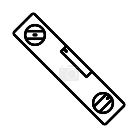 Icon Of Construction Level. Bold outline design with editable stroke width. Vector Illustration.