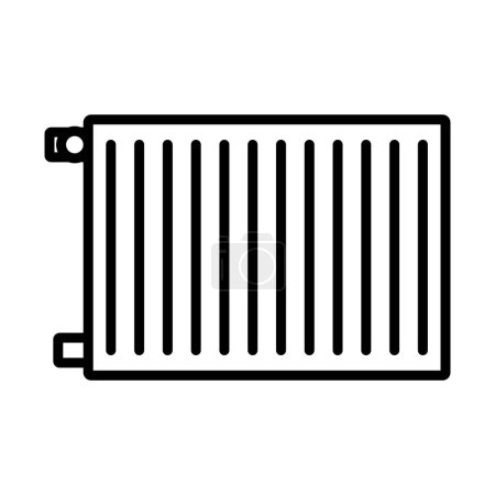 Icon Of Radiator. Bold outline design with editable stroke width. Vector Illustration.