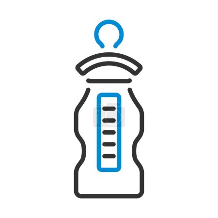 Baby Bottle Icon. Editable Bold Outline With Color Fill Design. Vector Illustration.