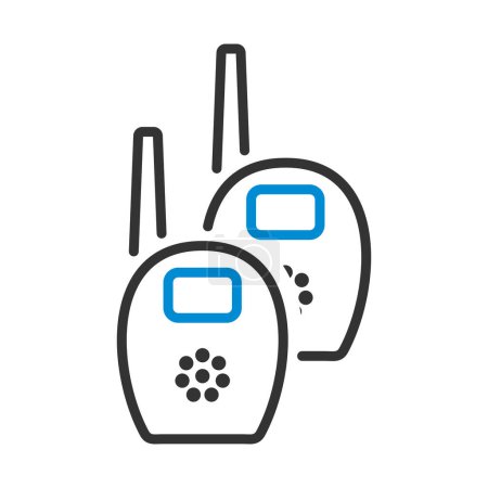 Baby Radio Monitor Icon. Editable Bold Outline With Color Fill Design. Vector Illustration.