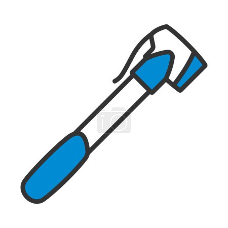 Illustration for Bicycle Pump Icon. Editable Bold Outline With Color Fill Design. Vector Illustration. - Royalty Free Image