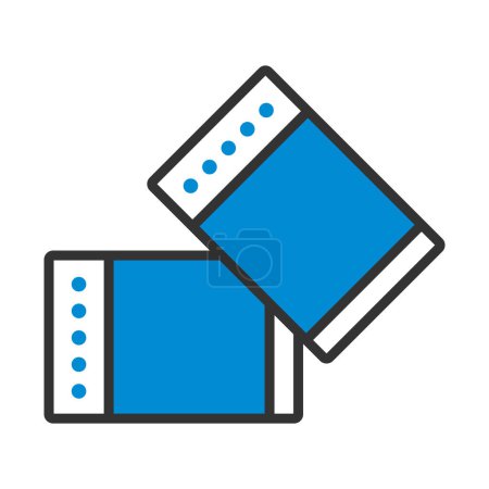 Business Cufflink Icon. Editable Bold Outline With Color Fill Design. Vector Illustration.