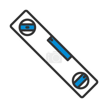 Icon Of Construction Level. Editable Bold Outline With Color Fill Design. Vector Illustration.