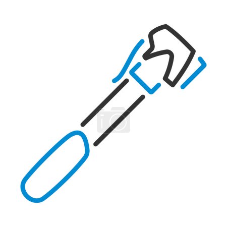 Illustration for Bicycle Pump Icon. Editable Bold Outline With Color Fill Design. Vector Illustration. - Royalty Free Image