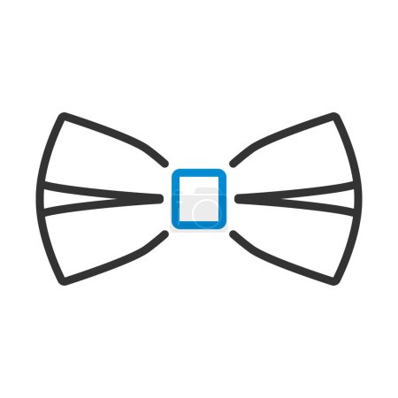 Illustration for Business Butterfly Tie Icon. Editable Bold Outline With Color Fill Design. Vector Illustration. - Royalty Free Image