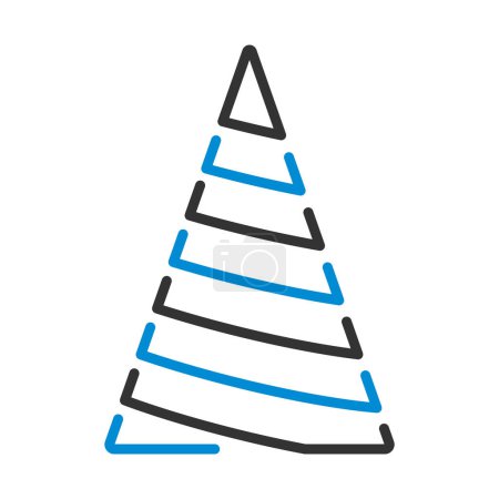 Party Cone Hat Icon. Editable Bold Outline With Color Fill Design. Vector Illustration.