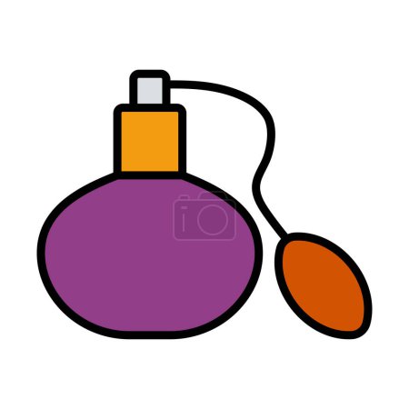 Cologne Spray Icon. Editable Bold Outline With Color Fill Design. Vector Illustration.