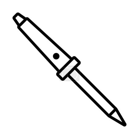 Soldering Iron Icon. Bold outline design with editable stroke width. Vector Illustration.