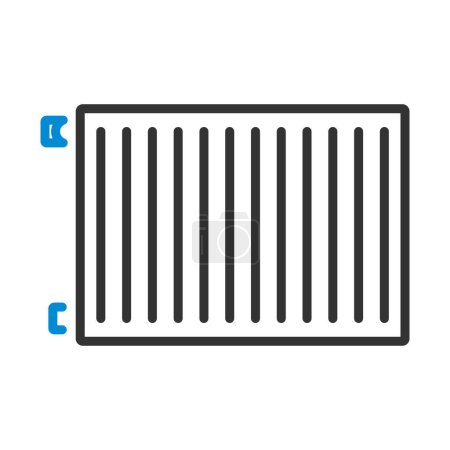 Icon Of Radiator. Editable Bold Outline With Color Fill Design. Vector Illustration.