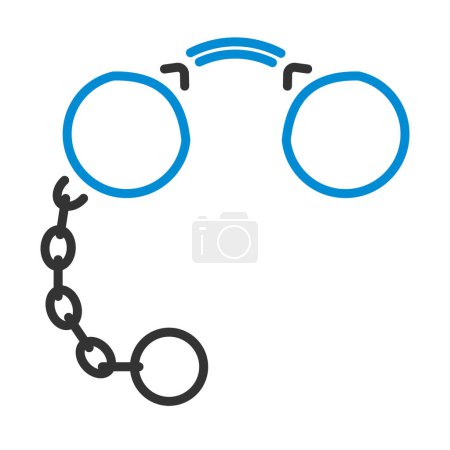 Pince-Nez Icon. Editable Bold Outline With Color Fill Design. Vector Illustration.