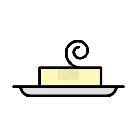 Butter Icon. Editable Bold Outline With Color Fill Design. Vector Illustration.