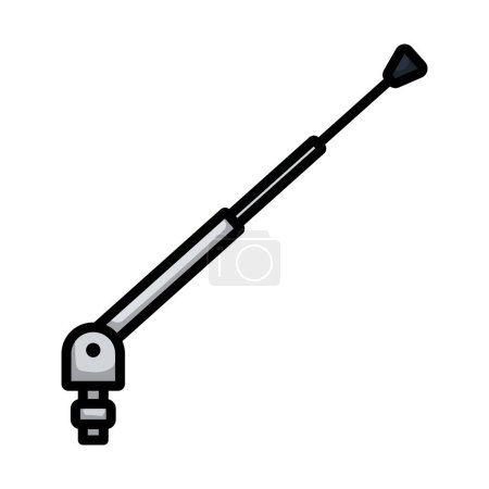 Illustration for Radio Antenna Component Icon. Editable Bold Outline With Color Fill Design. Vector Illustration. - Royalty Free Image