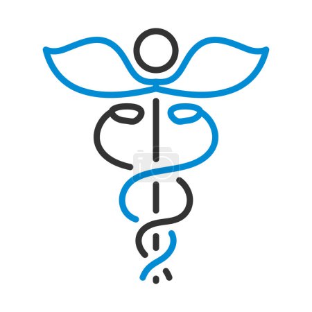 Illustration for Medicine Sign Icon. Editable Bold Outline With Color Fill Design. Vector Illustration. - Royalty Free Image