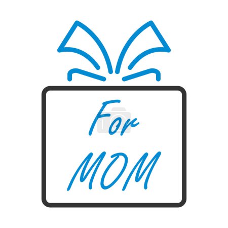 Mother's Day Icon. Editable Bold Outline With Color Fill Design. Vector Illustration.