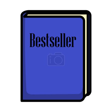 Bestseller Book Icon. Editable Bold Outline With Color Fill Design. Vector Illustration.