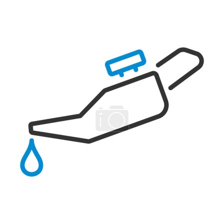 Oil Canister Icon. Editable Bold Outline With Color Fill Design. Vector Illustration.