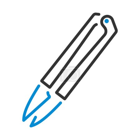 Illustration for Seam Ripper Icon. Editable Bold Outline With Color Fill Design. Vector Illustration. - Royalty Free Image