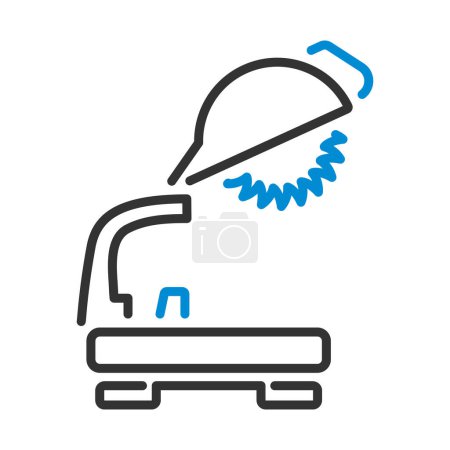 Icon Of Circular End Saw. Bold outline design with editable stroke width. Vector Illustration.