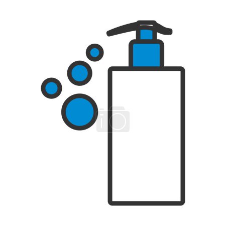 Dispenser Of Liquid Soap Icon. Editable Bold Outline With Color Fill Design. Vector Illustration.