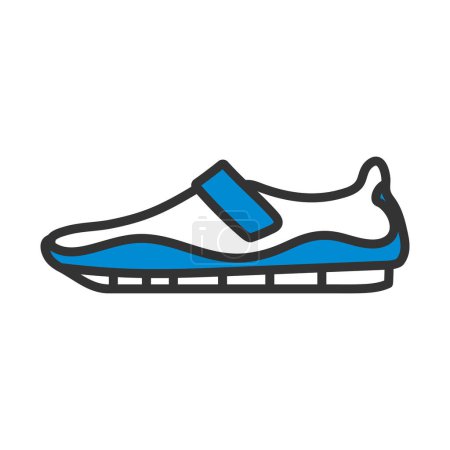 Moccasin Icon. Editable Bold Outline With Color Fill Design. Vector Illustration.