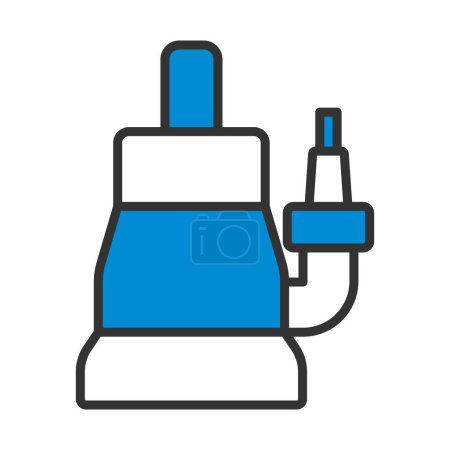 Icono de bomba de agua sumergible. Esquema audaz editable con diseño de relleno de color. Ilustración vectorial.