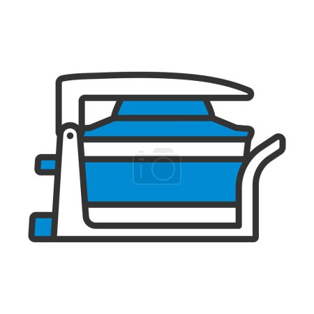 Electric Convection Oven Icon. Editable Bold Outline With Color Fill Design. Vector Illustration.