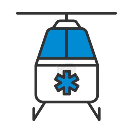 Illustration for Medevac Icon. Editable Bold Outline With Color Fill Design. Vector Illustration. - Royalty Free Image