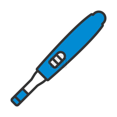 Pregnancy Test Icon. Editable Bold Outline With Color Fill Design. Vector Illustration.