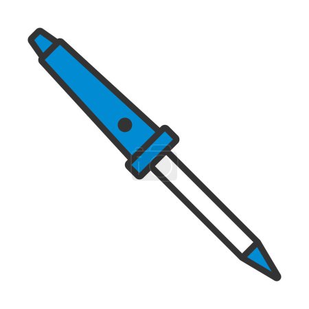 Illustration for Soldering Iron Icon. Editable Bold Outline With Color Fill Design. Vector Illustration. - Royalty Free Image