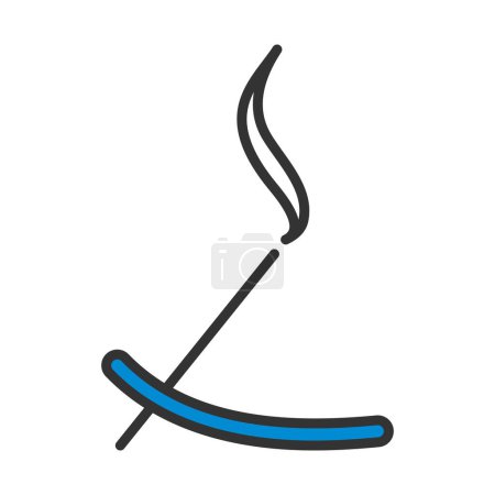Incense Sticks Icon. Editable Bold Outline With Color Fill Design. Vector Illustration.