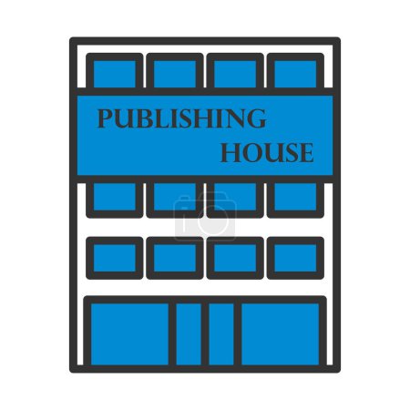 Publishing House Icon. Editable Bold Outline With Color Fill Design. Vector Illustration.