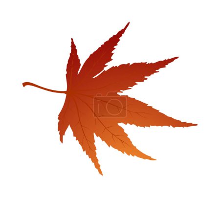 Ahorn-Herbstblatt. Element für die Herstellung von Herbstsaisonentwürfen. Vektorillustration.