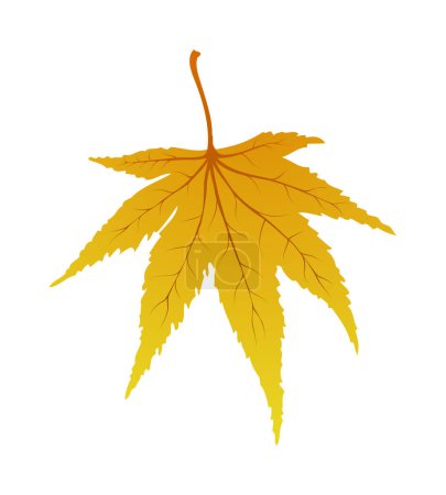 Illustration for Maple autumn leaf. Element for making fall season designs. Vector illustration. - Royalty Free Image