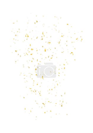Téléchargez les illustrations : Festive fond de confettis dorés. Illustration vectorielle. - en licence libre de droit