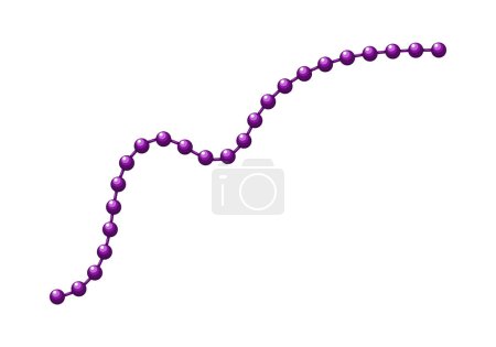 Perles de carnaval Mardi gras. Illustration vectorielle.
