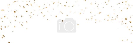 Illustration for Golden festive confetti. Vector illustration. - Royalty Free Image