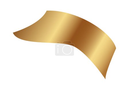 Téléchargez les illustrations : Confettis dorés. Illustration vectorielle. - en licence libre de droit