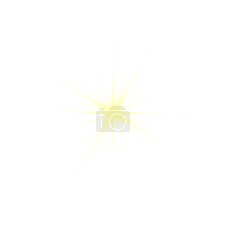Glühender Glanz Star Icon. Vektorillustration.