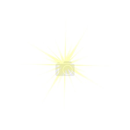 Glühender Glanz Star Icon. Vektorillustration.