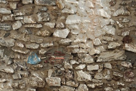 Photo for Stony textured wall outdoors, close up view - Royalty Free Image