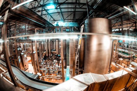 Photo for The interior of the brewery. Conveyor - Royalty Free Image