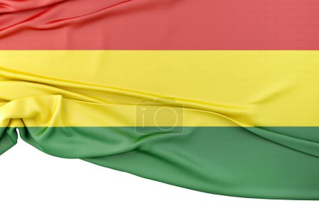 Photo for Isolated Flag of Bolivia with copy space below. 3D Rendering - Royalty Free Image