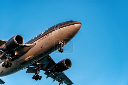 Photo for Larnaca, Cyprus - September 09, 2023: Airbus A310-304(F) of Royal Jordanian Cargo Airlines - Royalty Free Image