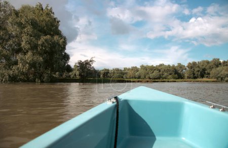 Boat in Danube Delta, Romania.